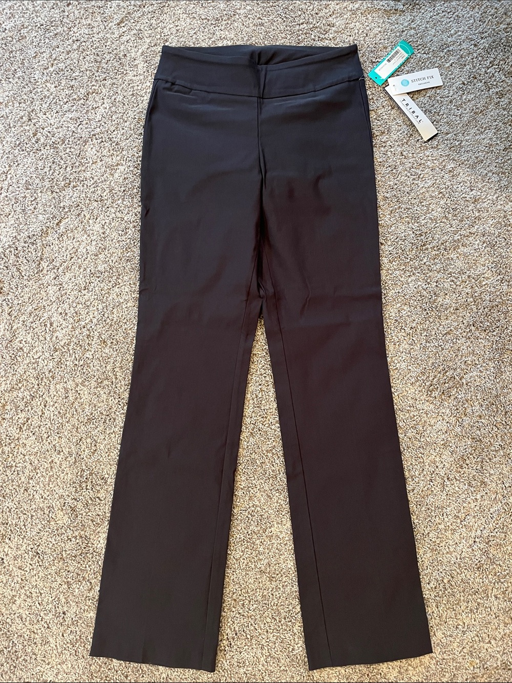 Tribal Dark Gray Straight-Leg Pants
